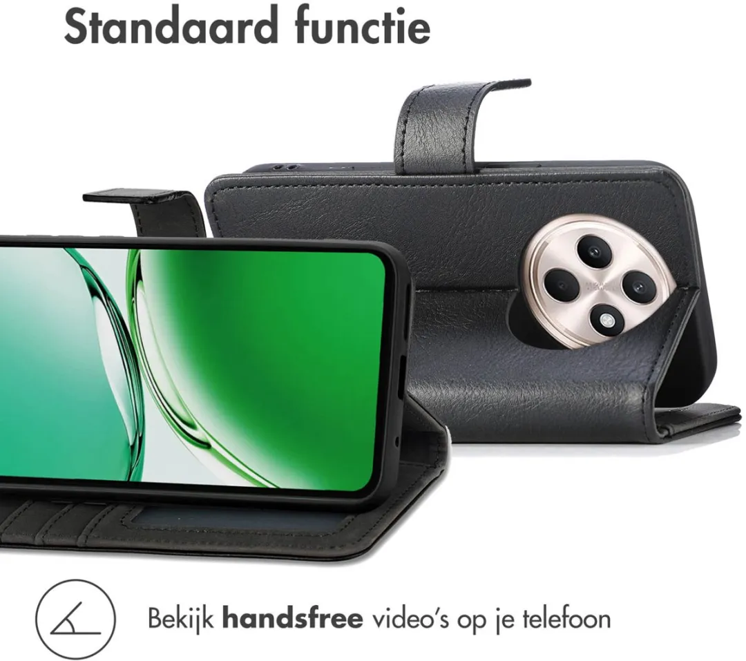 Imoshion Hoesje Oppo Reno 12F - 3 Pasjes - Zwart