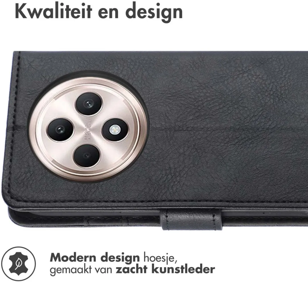 Imoshion Hoesje Oppo Reno 12F - 3 Pasjes - Zwart