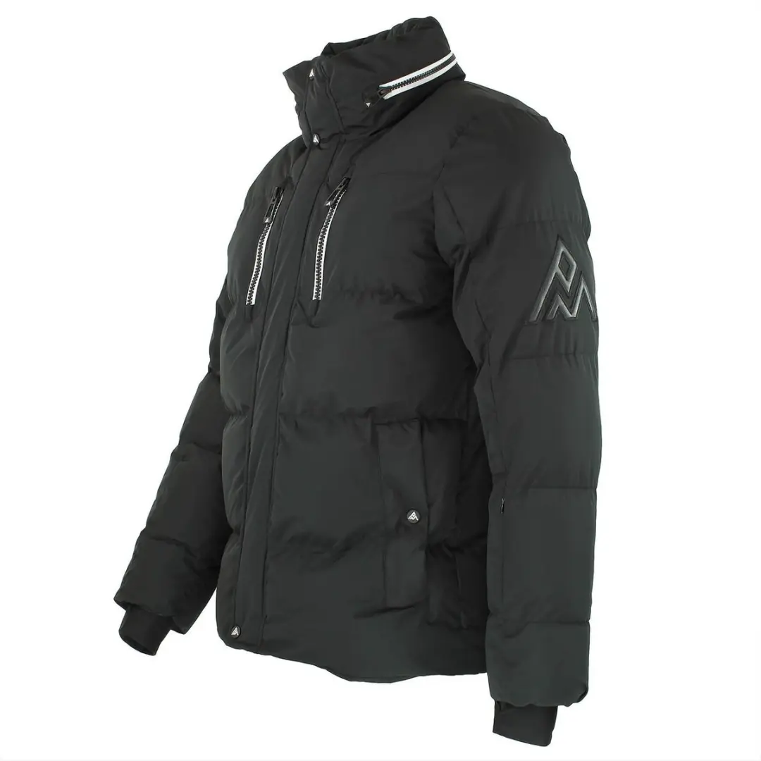 Peak Mountain Ski-jack met geïntegreerde capuchon - Zwart - afbeelding 2 van 2
