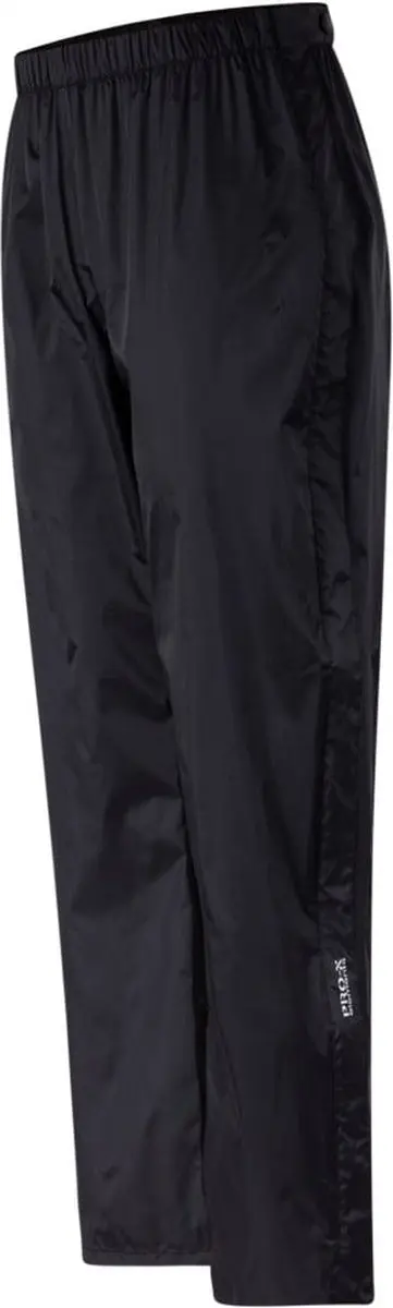 Zwarte lichtgewicht heren regenbroek Bozen van Pro-X Elements 8XL