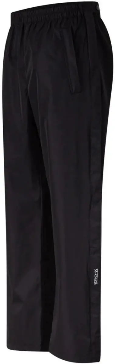 Zwarte extra korte heren regenbroek Logon van Pro-X Elements XXL/XXXL