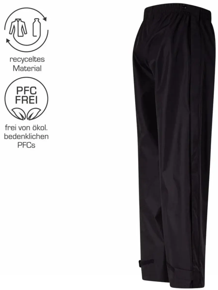 Zwarte extra korte heren regenbroek Logon van Pro-X Elements XXL/XXXL - afbeelding 5 van 5