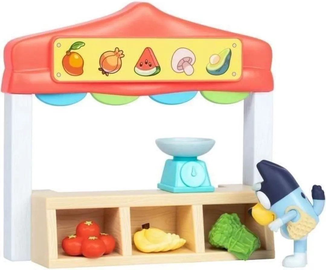 Moose Toys Bluey Marktkraam Speelset - Multicolor