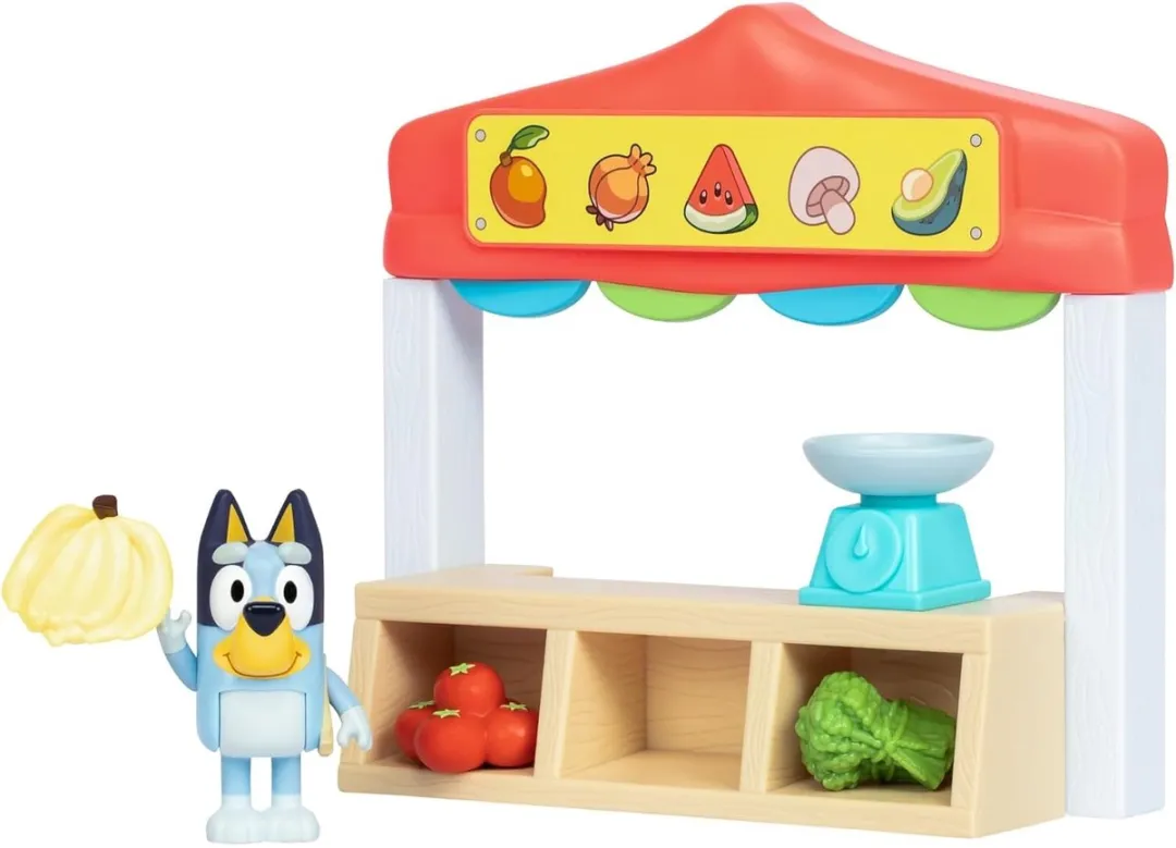 Moose Toys Bluey Marktkraam Speelset - Multicolor