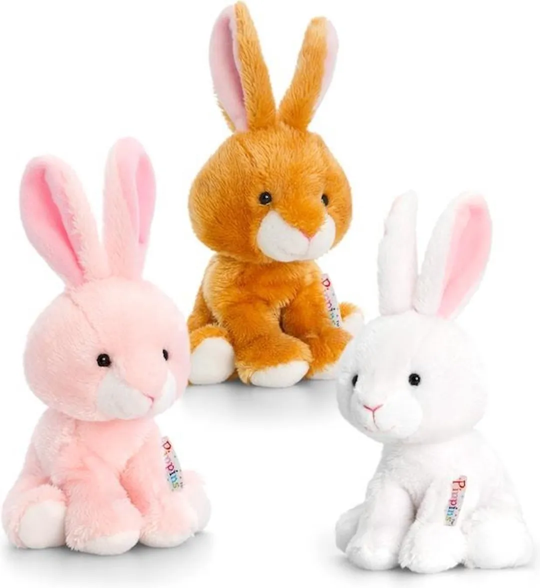 Keel Toys Groot Pippins Konijn 20cm - Bruin