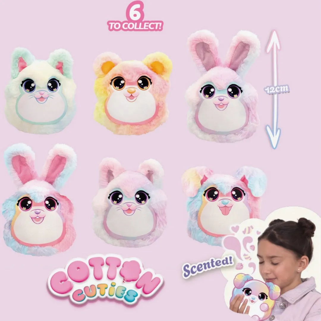 Imc Toys Cotton Cuties Mini Geurende Suikerspin Knuffel 12cm - Multikleur