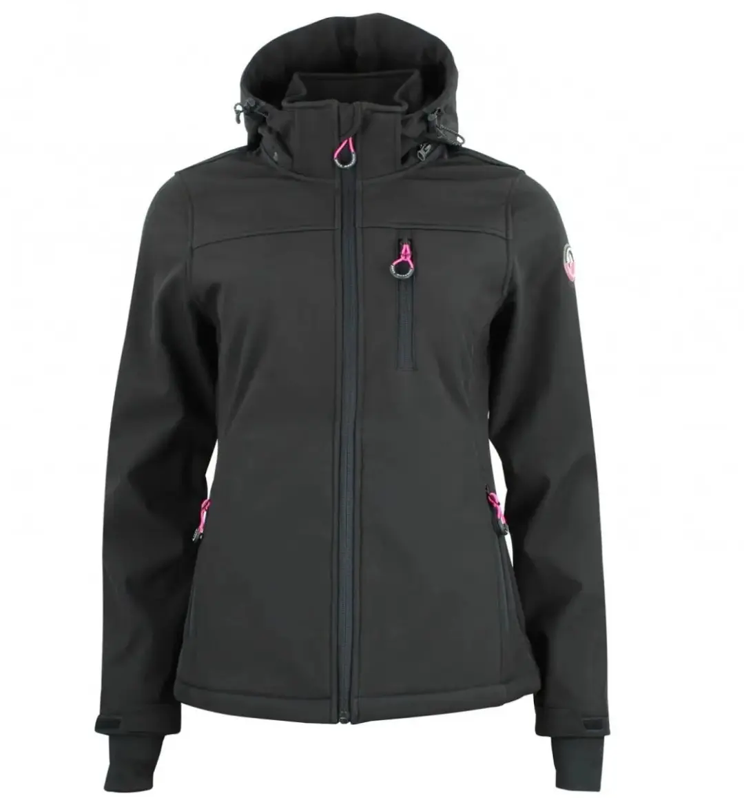 Peak Mountain Softshell Damesjas - Zwart - L - afbeelding 4 van 4