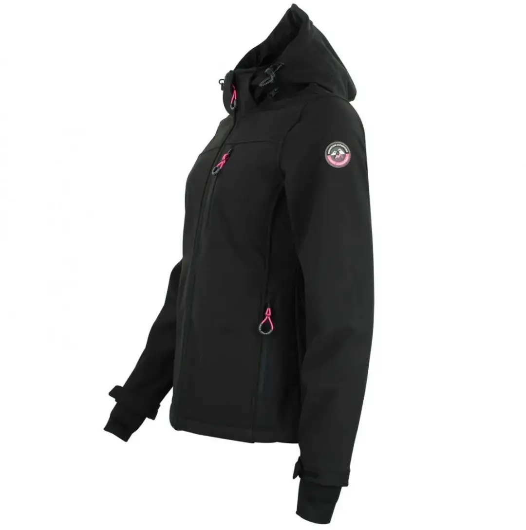 Peak Mountain Softshell Damesjas - Zwart - L - afbeelding 3 van 4