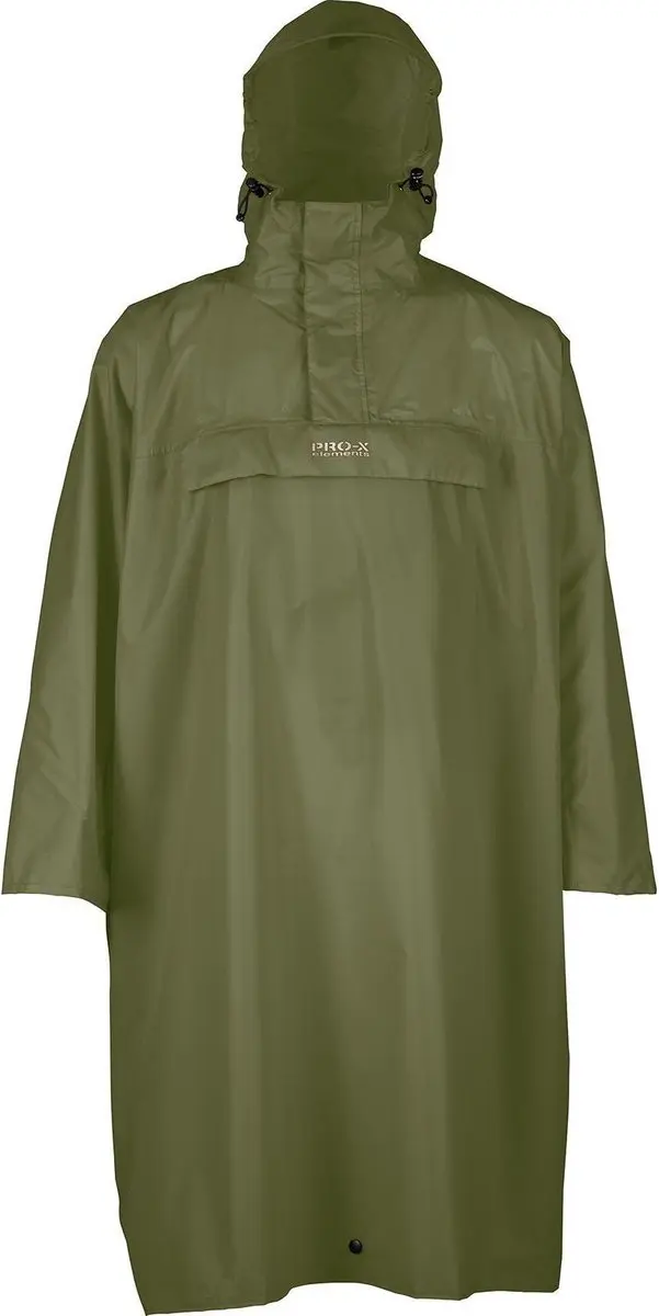 Pro-X Elements Arosa Poncho - 10000mm - Kaki Groen - afbeelding 3 van 6