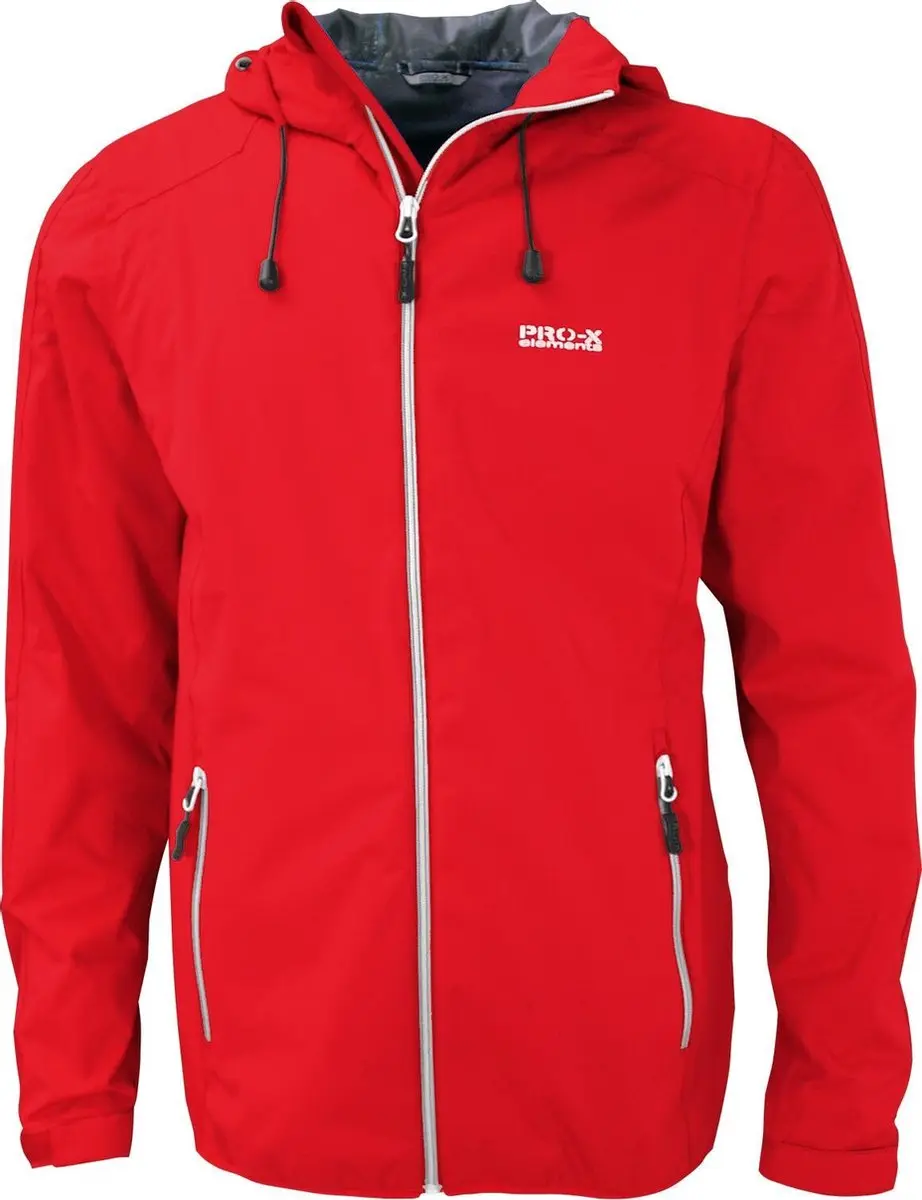 Pro-X Elements - Opbergbare regenjas voor heren - Donovan - Rood - maat L