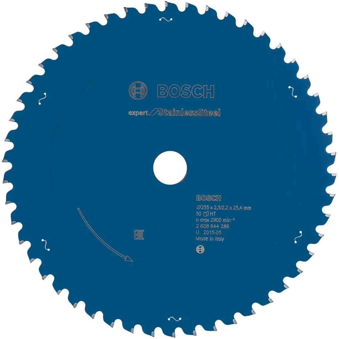 Bosch Cirkelzb Expert StainlessSteel Zaagblad 255mm - 50 Tanden