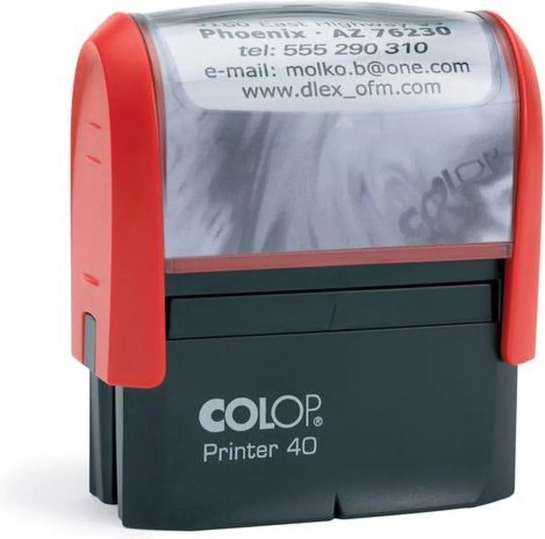 Colop Stempel Printer 40 Voucher - 6 Regels - 59x23mm Transparant