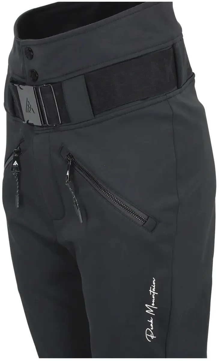 Peak Mountain Atlas Dames Softshell Skibroek - Zwart - afbeelding 3 van 6