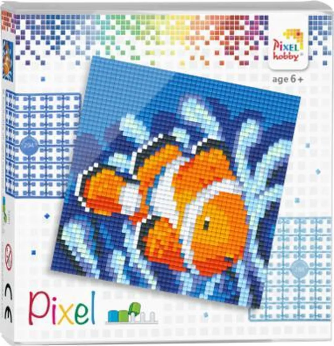 Pixelhobby Clownvis 44004 Pixel Set - 3 Stuks - Multicolor