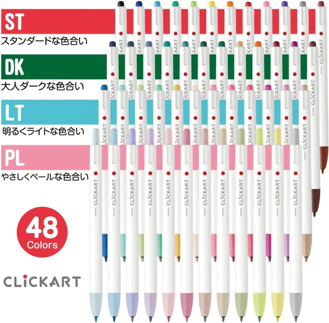 Zebra Clickart Knock Sign 0,6mm Pennen - 48 Stuks