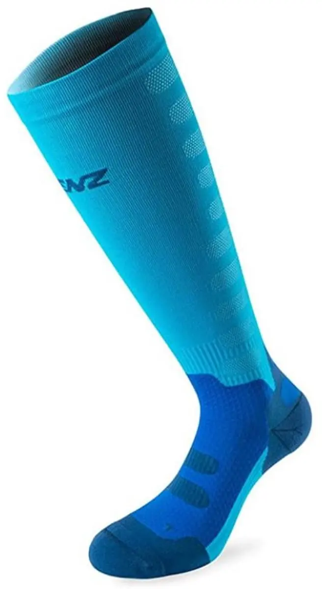 Lenz Sokken Compression 1.0 Polyamide/elastaan Blauw Maat L