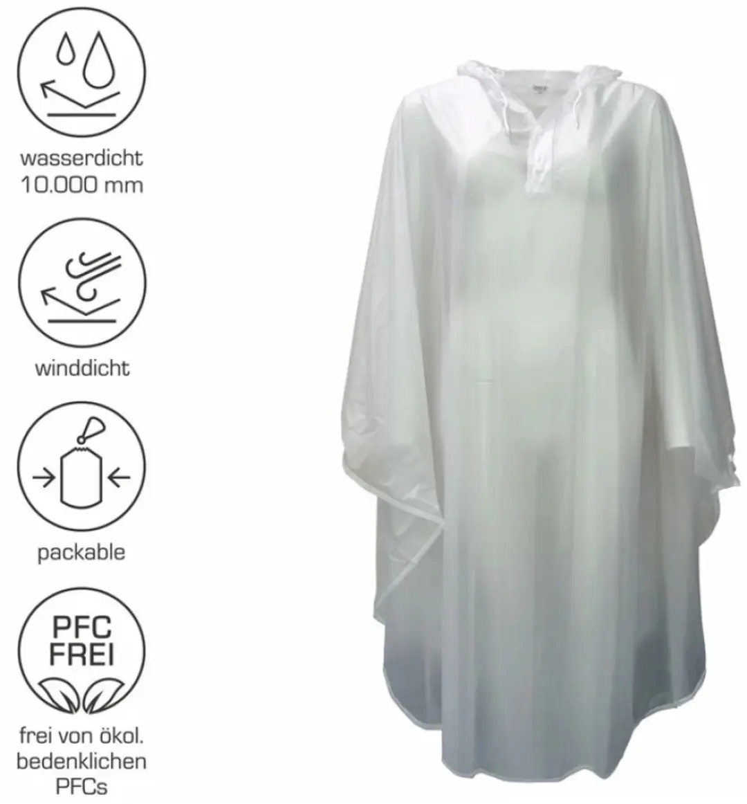 Pro-X Elements York Regencape - Transparant - L/XL - afbeelding 2 van 2