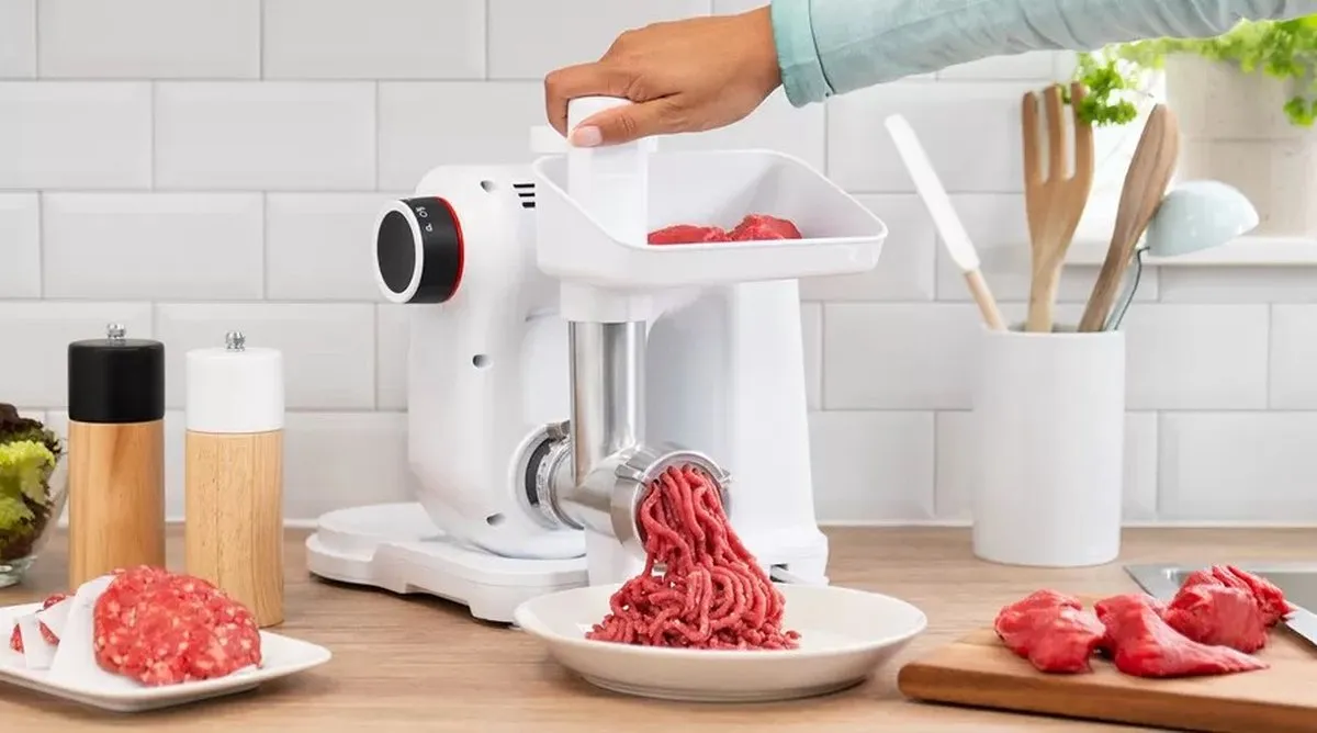 Bosch MUZS2FWW Gehaktmolenaccessoire - Wit - Gesatineerd staal
