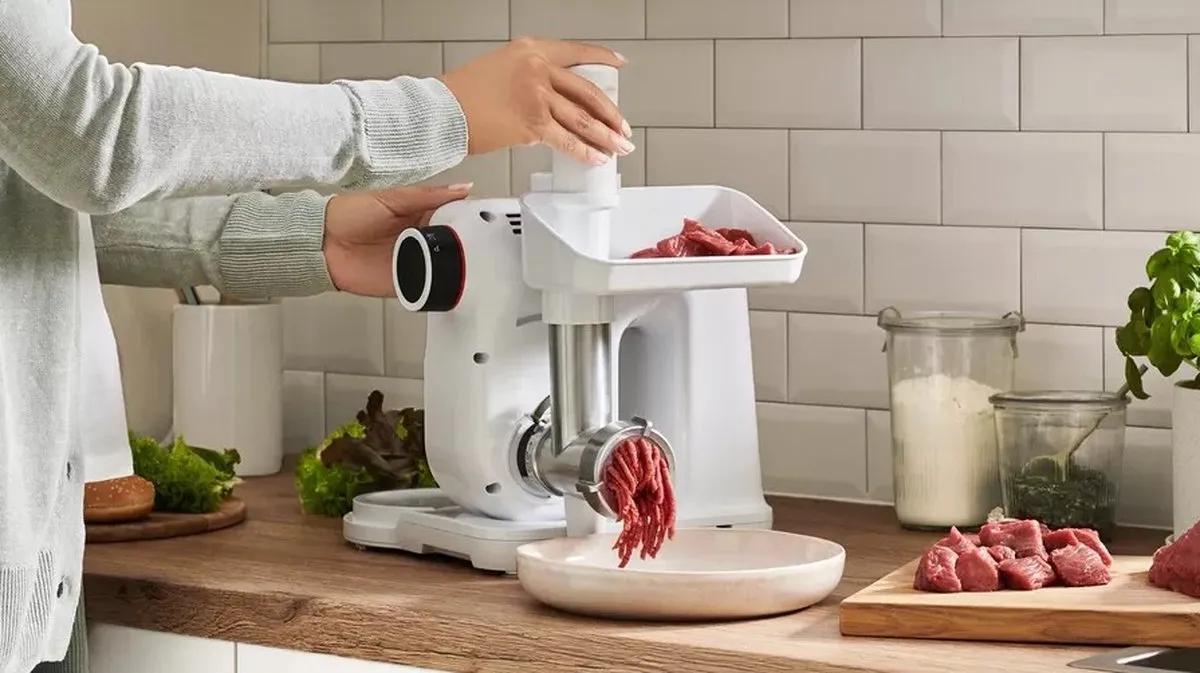 Bosch MUZS2FWW Gehaktmolenaccessoire - Wit - Gesatineerd staal