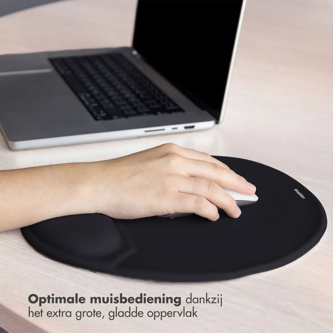 Imoshion Ergonomische Muismat SH00064773 - 30x25cm - Zwart