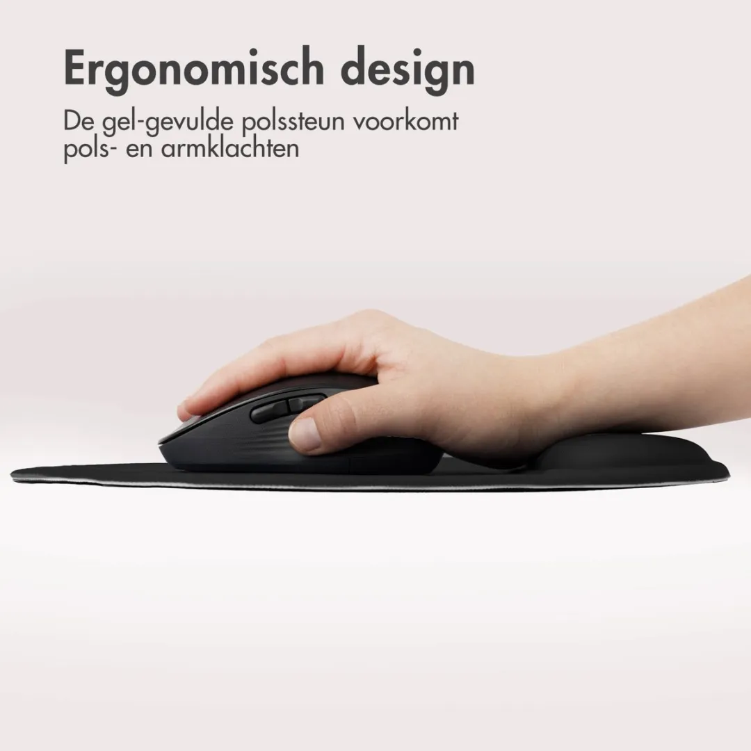 Imoshion Ergonomische Muismat SH00064773 - 30x25cm - Zwart