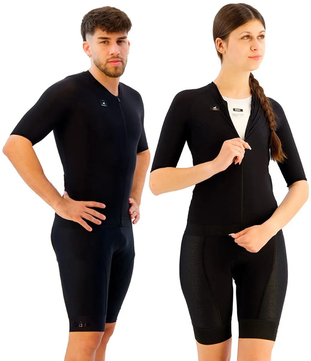 Gobik Cx Solid Korte Mouw Wielertrui Zwart L