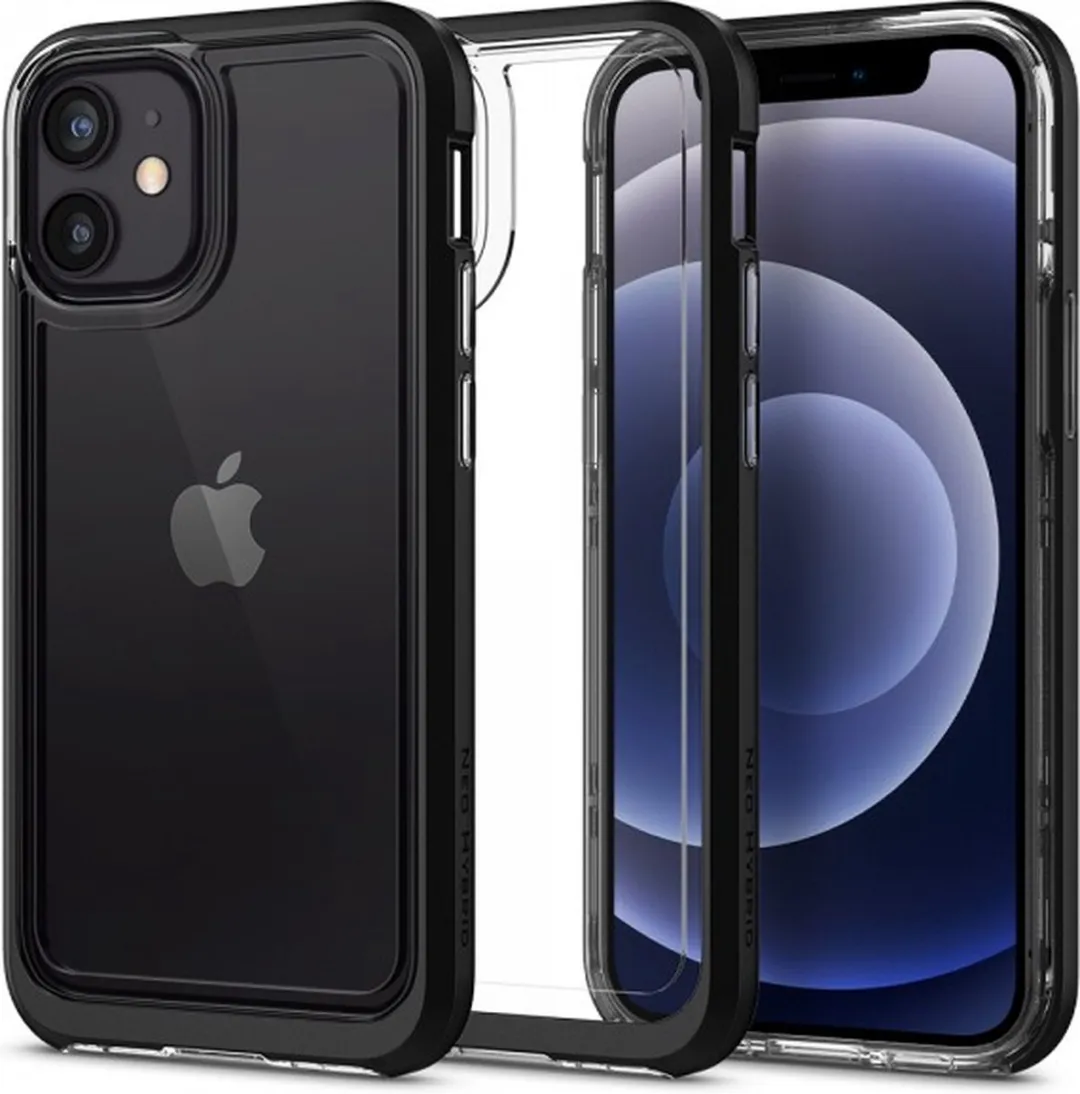 Spigen Neo Hybrid ACS01749 iPhone 12 Mini Hoesje - Zwart