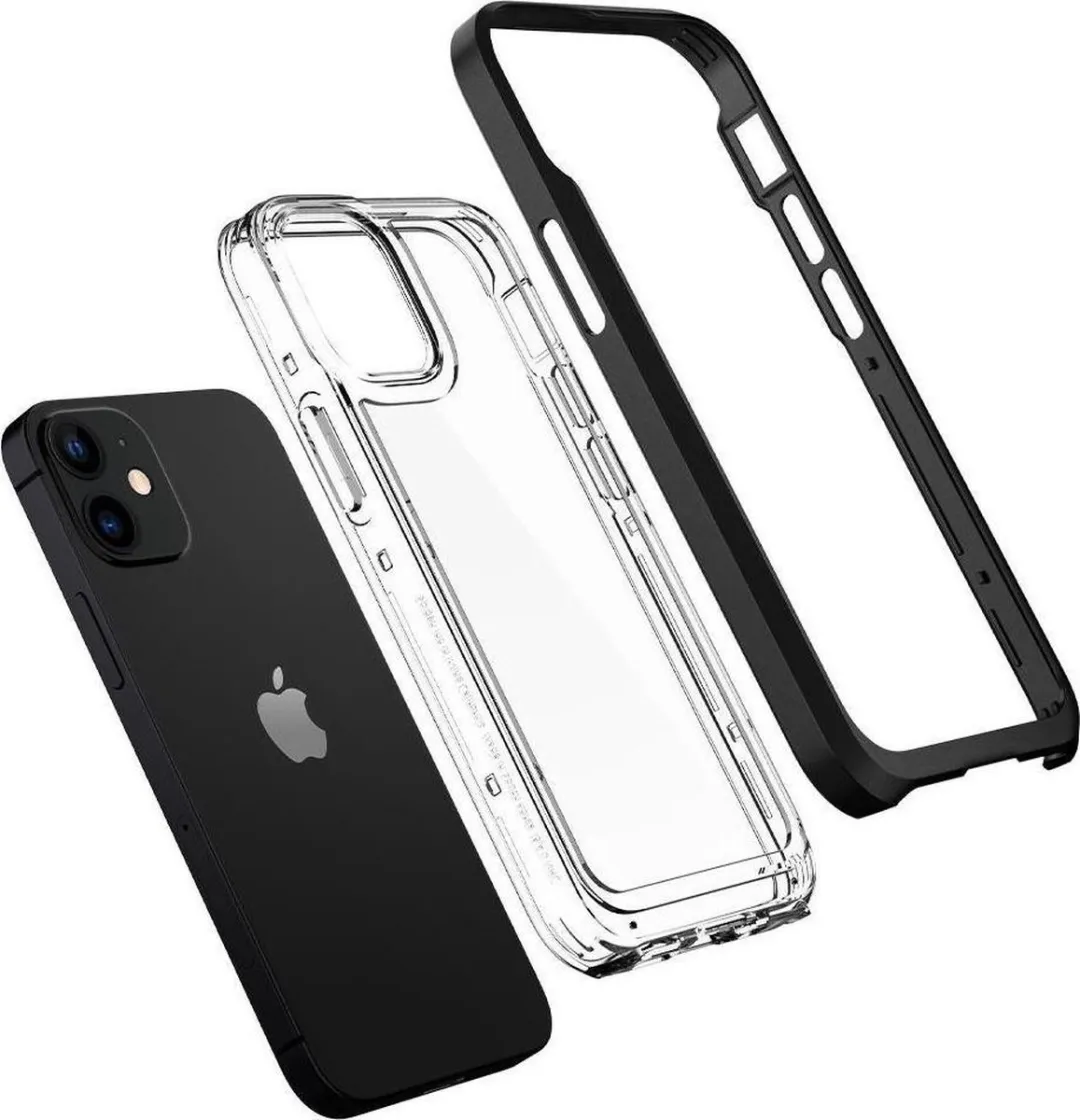 Spigen Neo Hybrid ACS01749 iPhone 12 Mini Hoesje - Zwart
