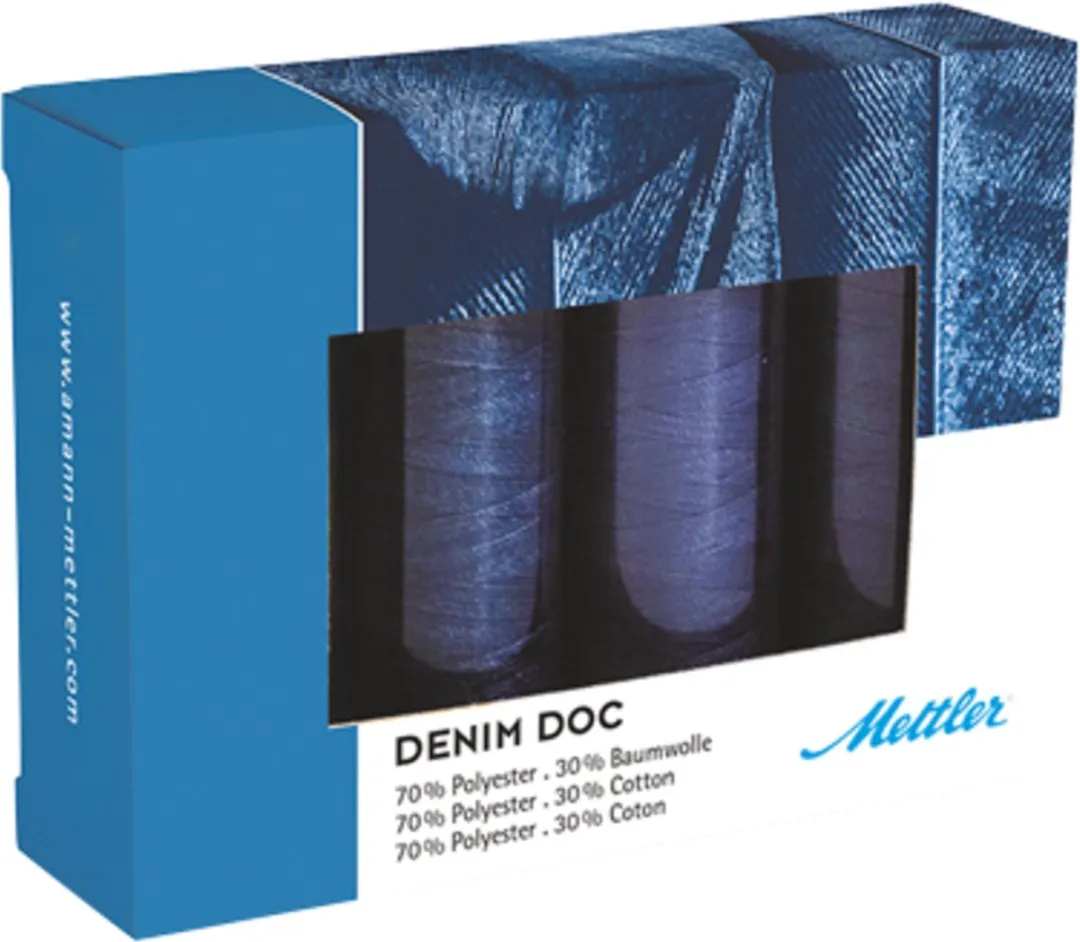Amann Mettler Denim Doc 4 - 4 Stuks