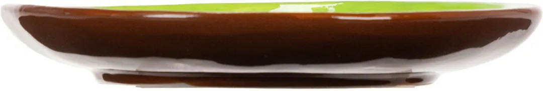 Kaemingk Ronde Keramische Bord - Kiwi Motief - 2 Stuks