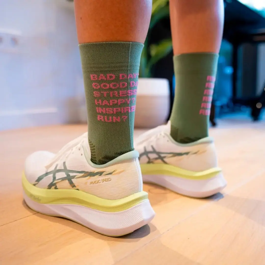Sporcks Just Run Hardloopsokken - Groen - 41-43 - afbeelding 2 van 5