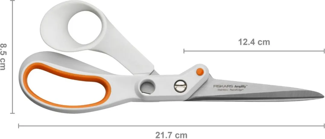 Fiskars Amplify Stofschaar - Textiel - Wit