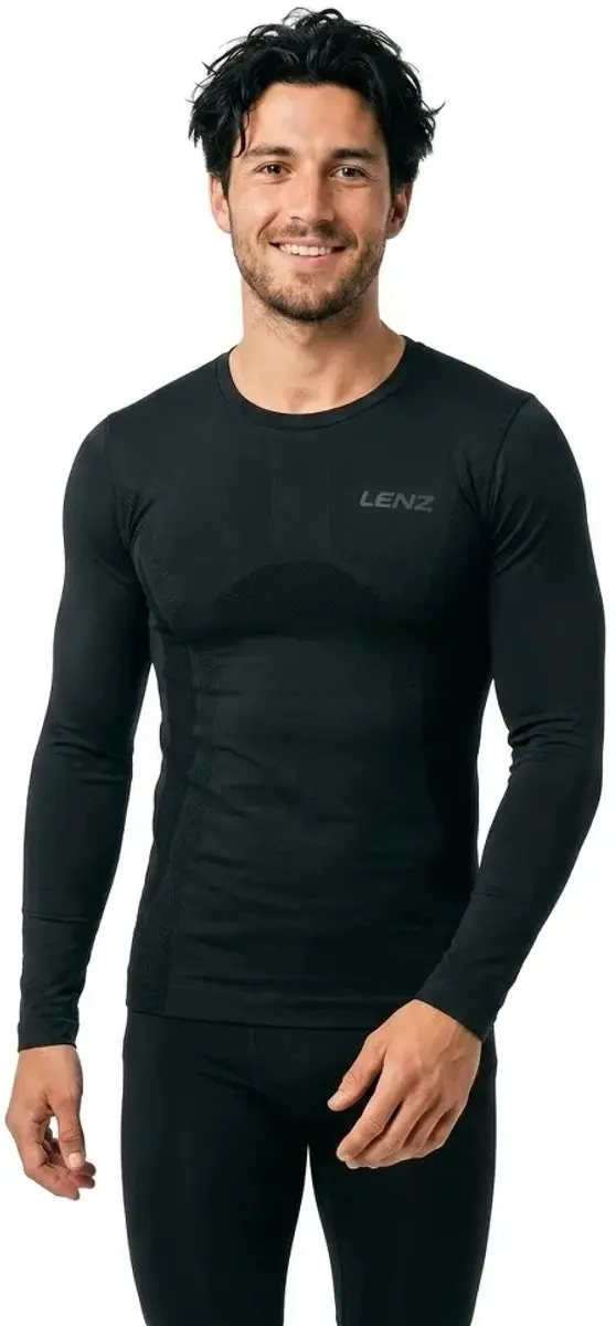 Lenz Merino 6.0 Onderhemd Lange Mouwen - Zwart L - afbeelding 4 van 6