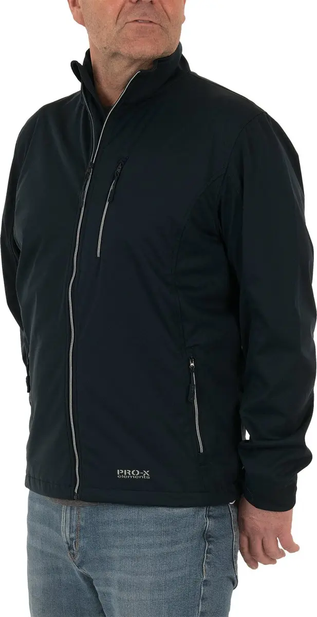 Pro-X Elements Dario Softshell Jas - Zwart - M - afbeelding 5 van 5