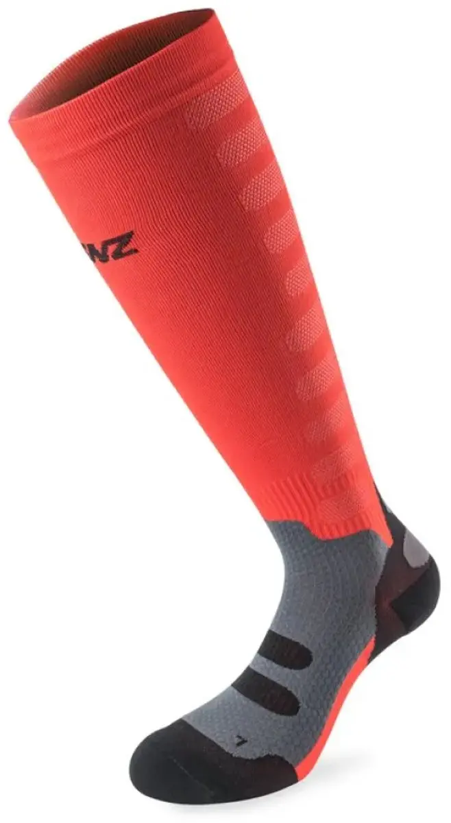 Lenz Compression 1.0 Lange Sokken Rood EU 32-38