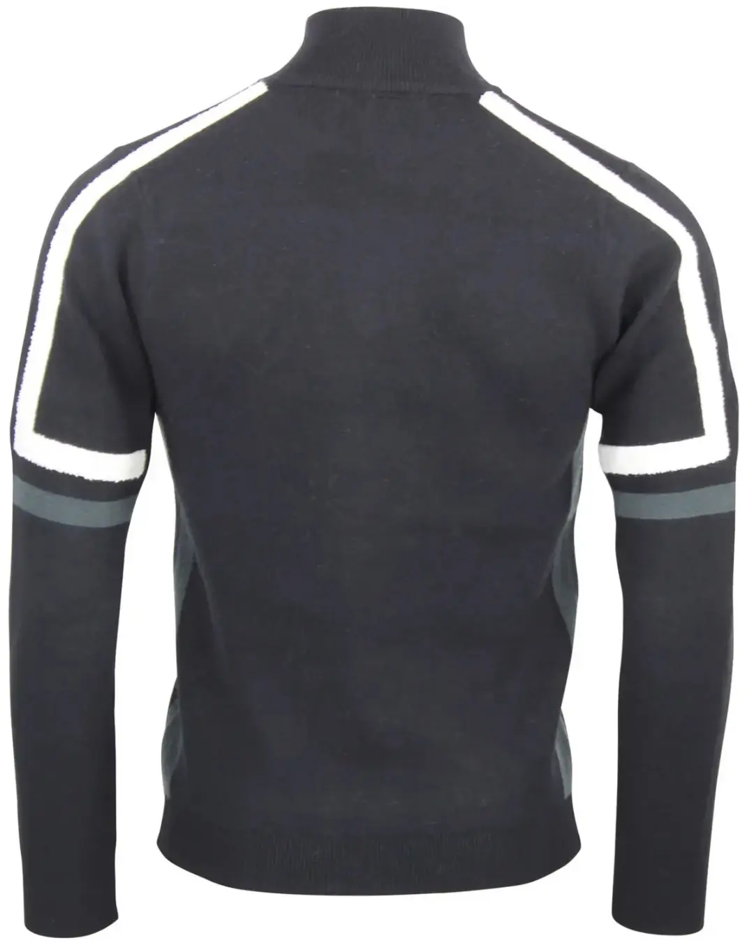 Peak Mountain Casta Rolleck Shirt met Halve Ritssluiting - Zwart - afbeelding 2 van 2