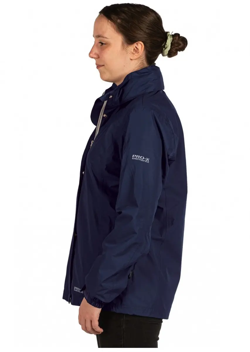 Pro-X Elements Carrie Opbergbare Regenjas - Marineblauw - afbeelding 5 van 6