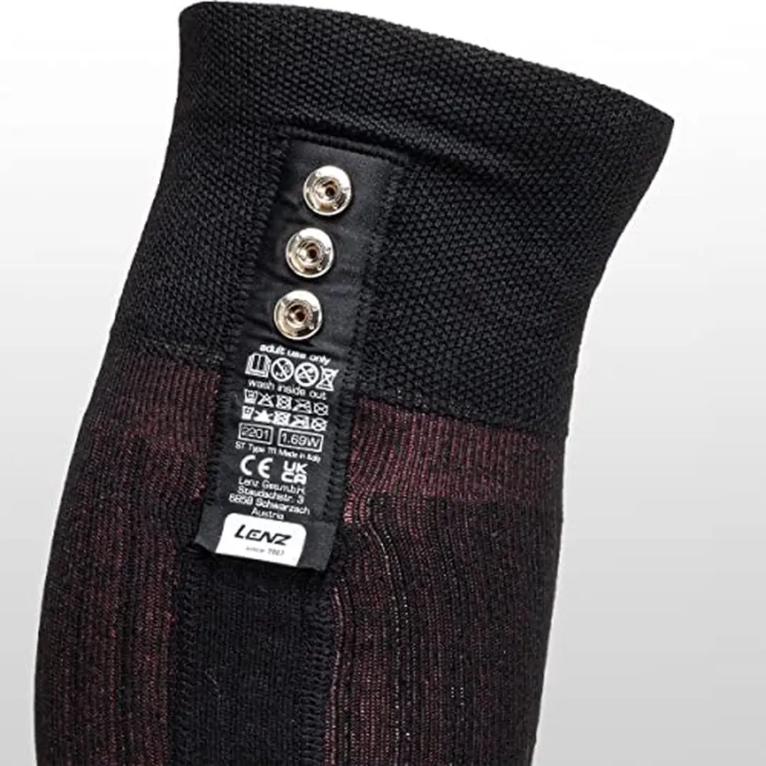 Lenz Heat Sock 4.1 Toe Cap Skisokken - Zwart/Rood - afbeelding 6 van 6