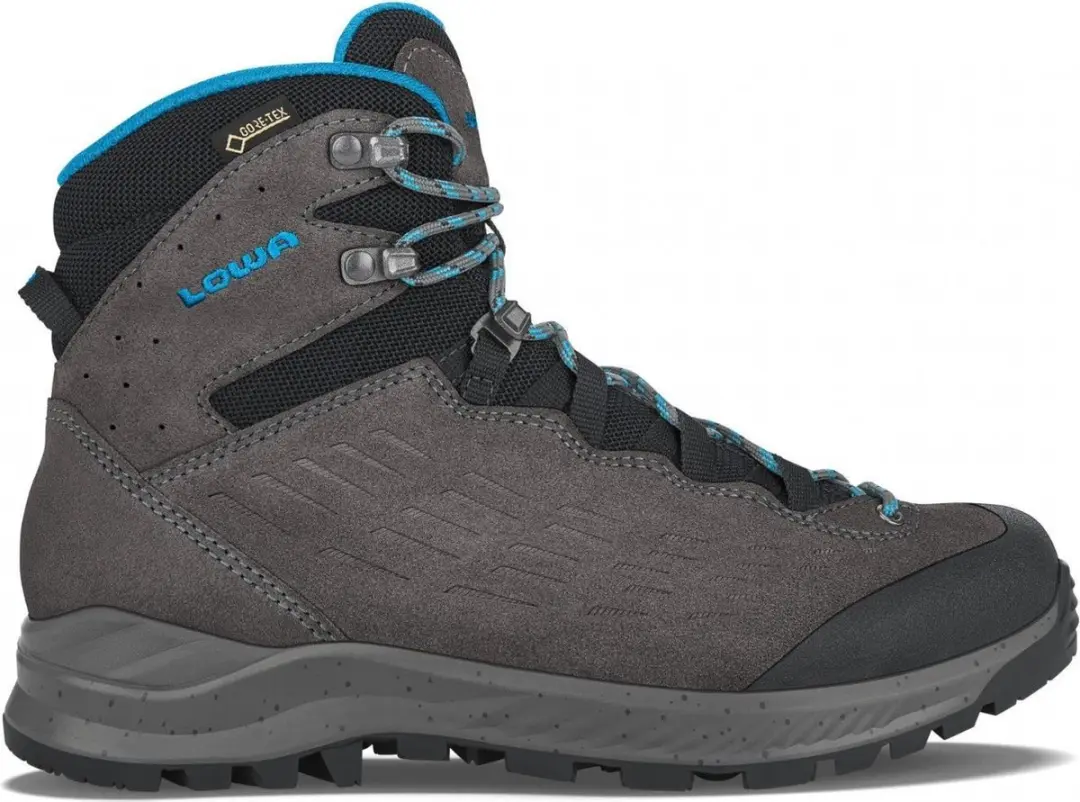 EXPLORER GTX MID WS Antraciet Turquoise Dames Trekkingschoenen