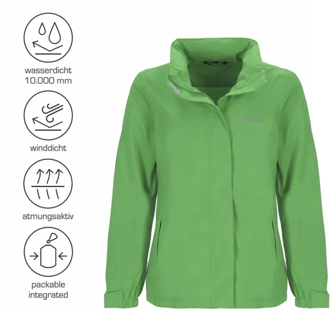 Pro-X Elements Eliza Dames Outdoorjas - Groen - 42 - afbeelding 2 van 6