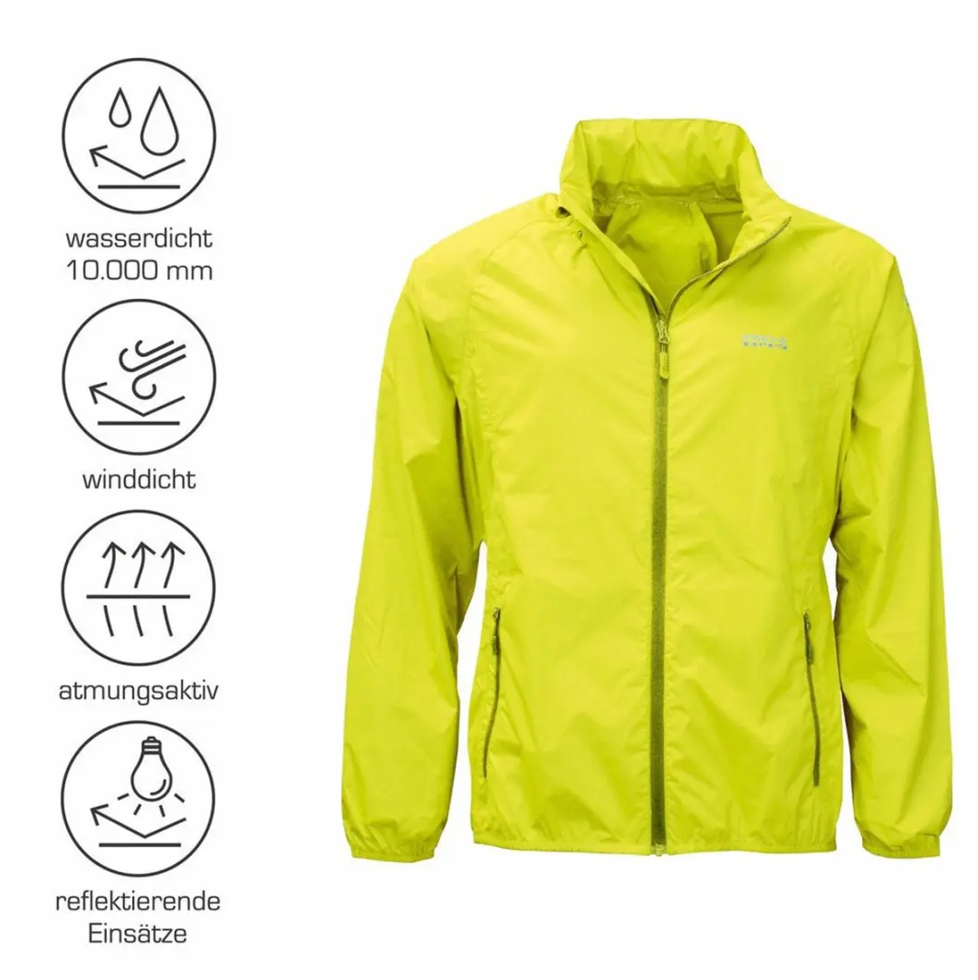 Pro-X Elements Opbergbare Regenjas Heren - Neon Geel - M - afbeelding 4 van 6