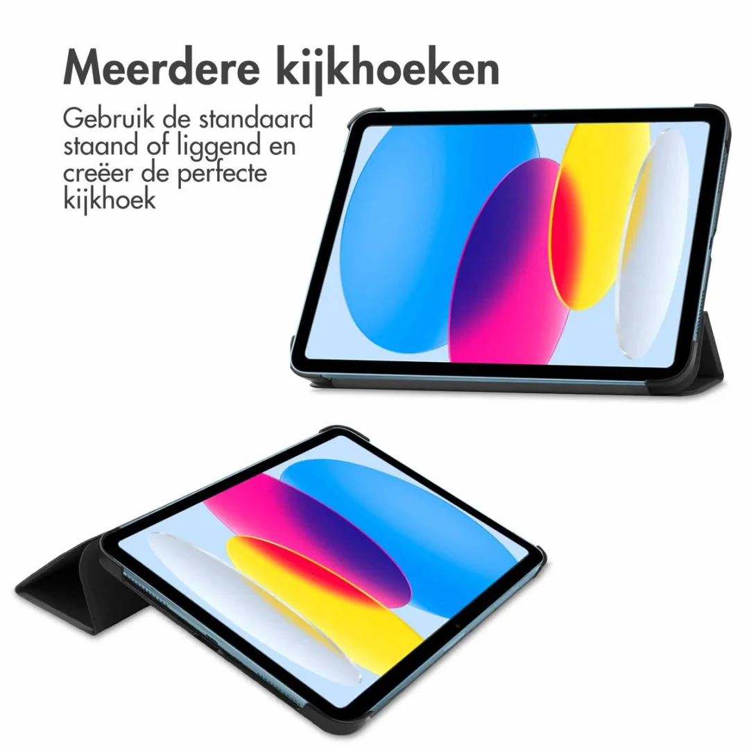 Imoshion SH00054165 Tablethoes - iPad 11/10 10.9" - Trifold Bookcase - Zwart