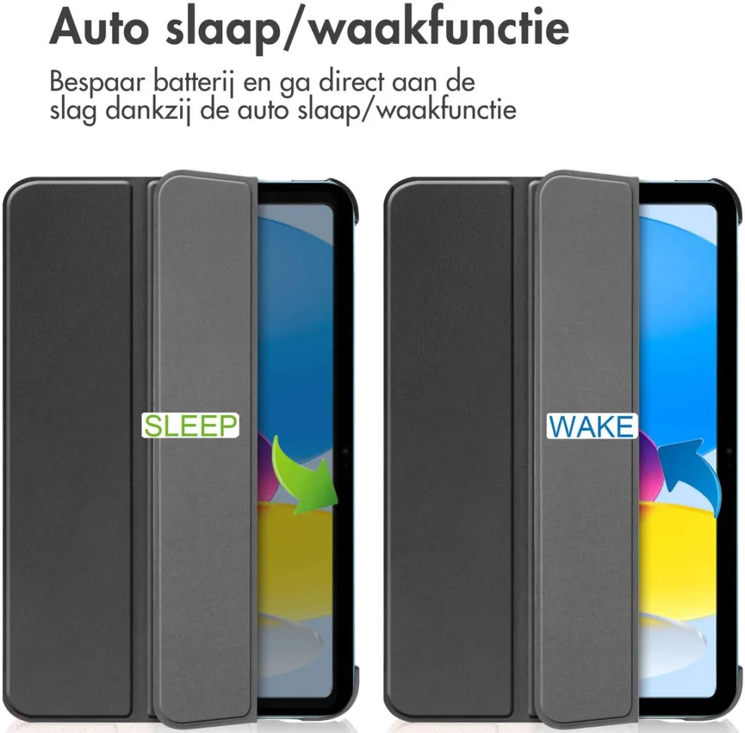 Imoshion SH00054165 Tablethoes - iPad 11/10 10.9" - Trifold Bookcase - Zwart