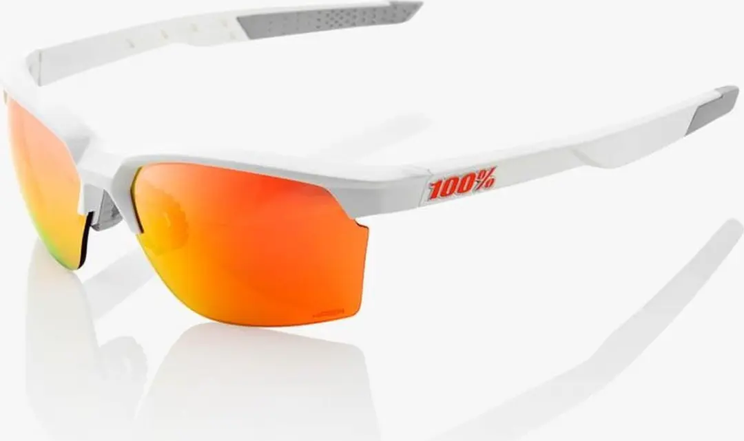 100% SPORTCOUPE® Soft Tact White HiPER® Red Multilayer Mirror Lens + Clear Len