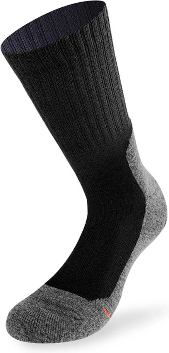 Lenz Wandelsokken Trekking 5.0 Polyester Zwart 2 Paar Maat 35-38
