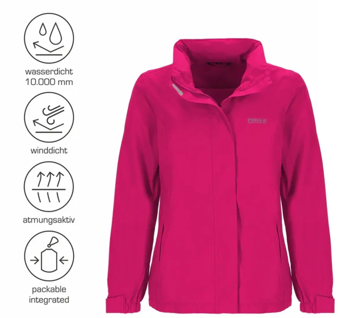 Pro-X Elements Eliza Damesregenjas - Kersenroze - 42EU - afbeelding 3 van 6