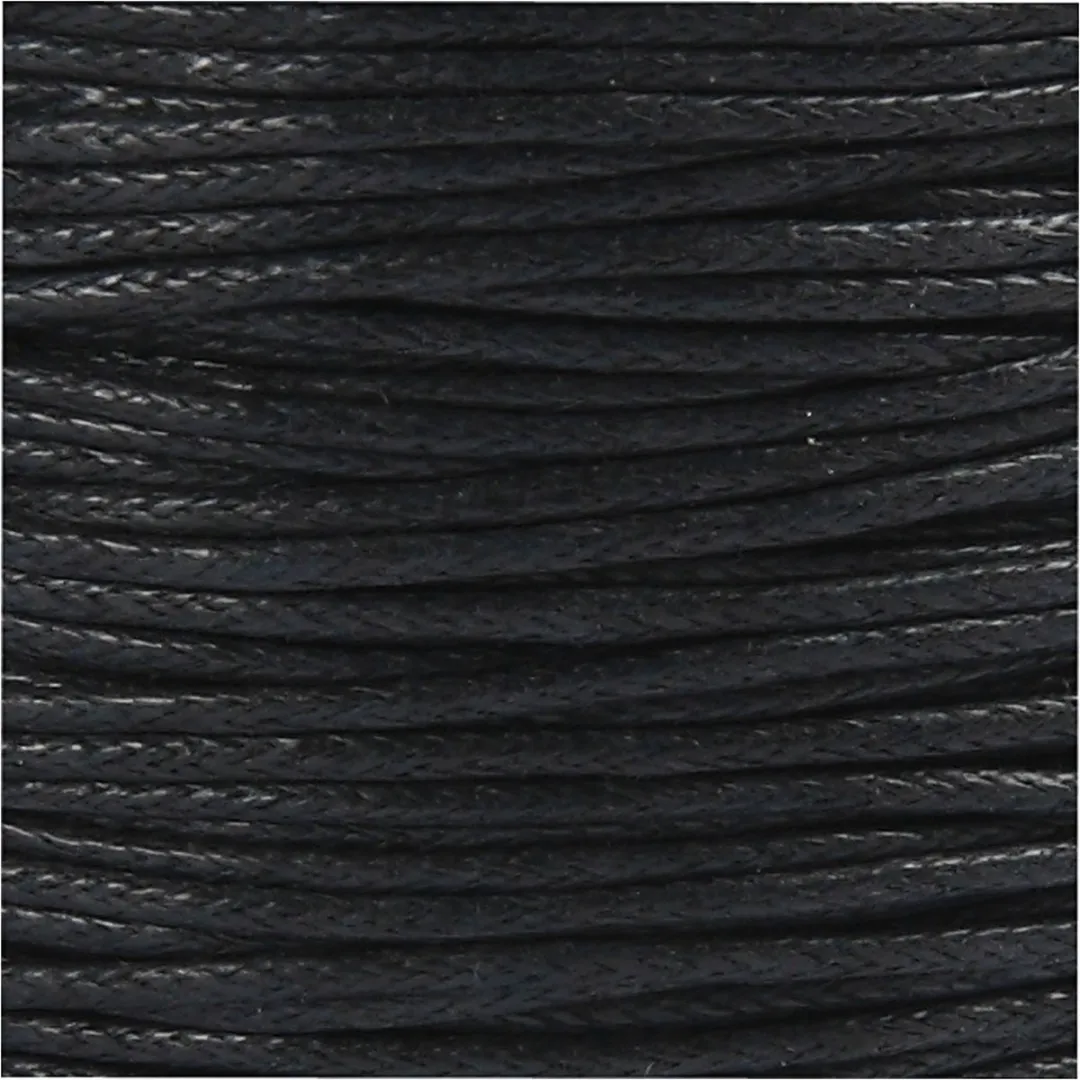 Creativ Company Katoenkoord 1mm - 40m - Zwart