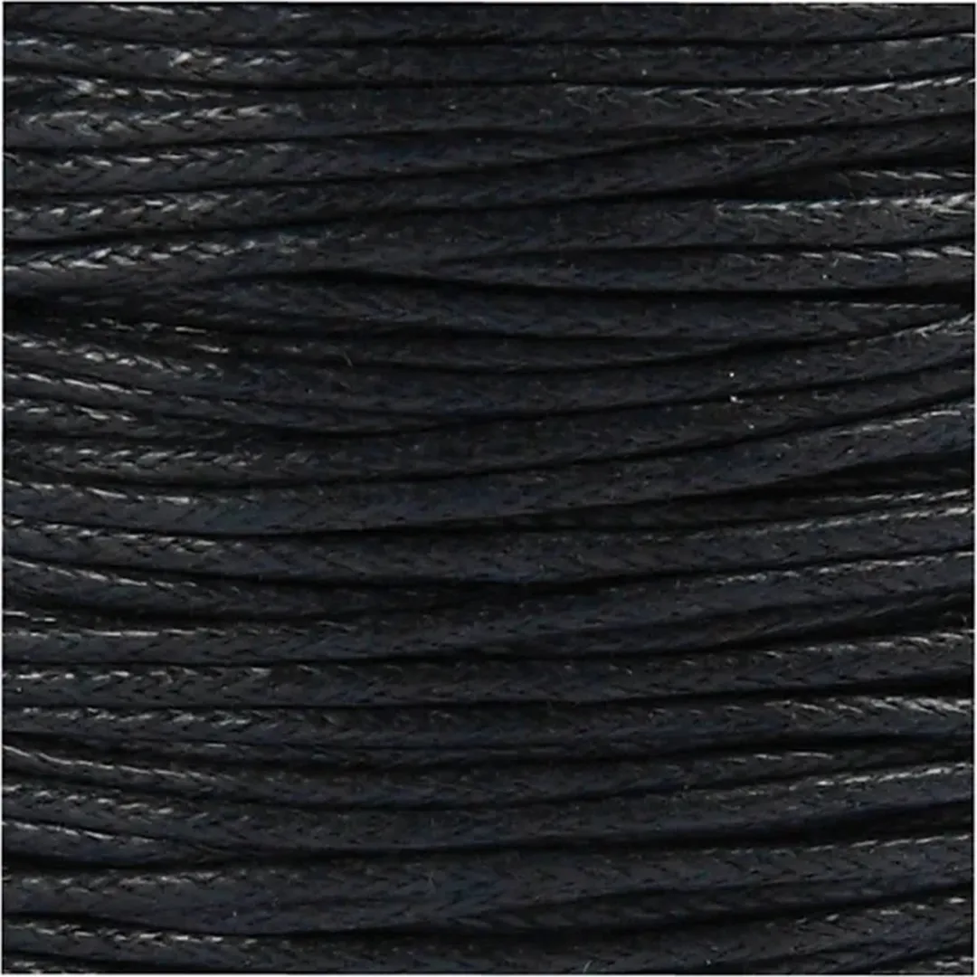 Creativ Company Katoenkoord 1mm - 40m - Zwart