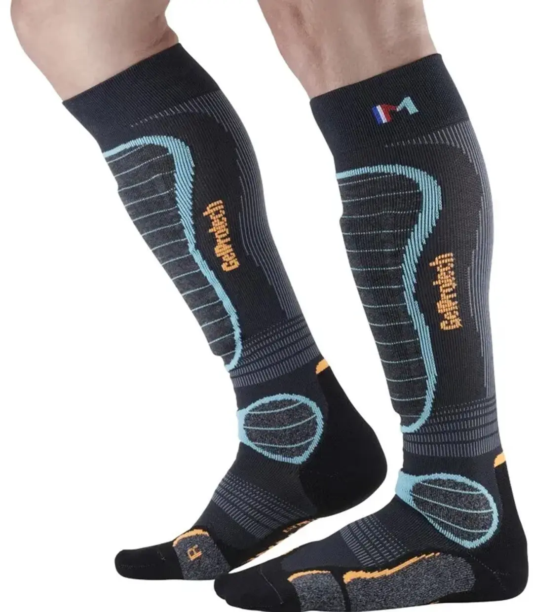 Monnet Gelprotech Sokken Skiën - Blauw - afbeelding 2 van 2
