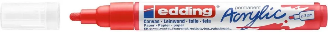 edding Acrylic Marker Medium Verkeersrood